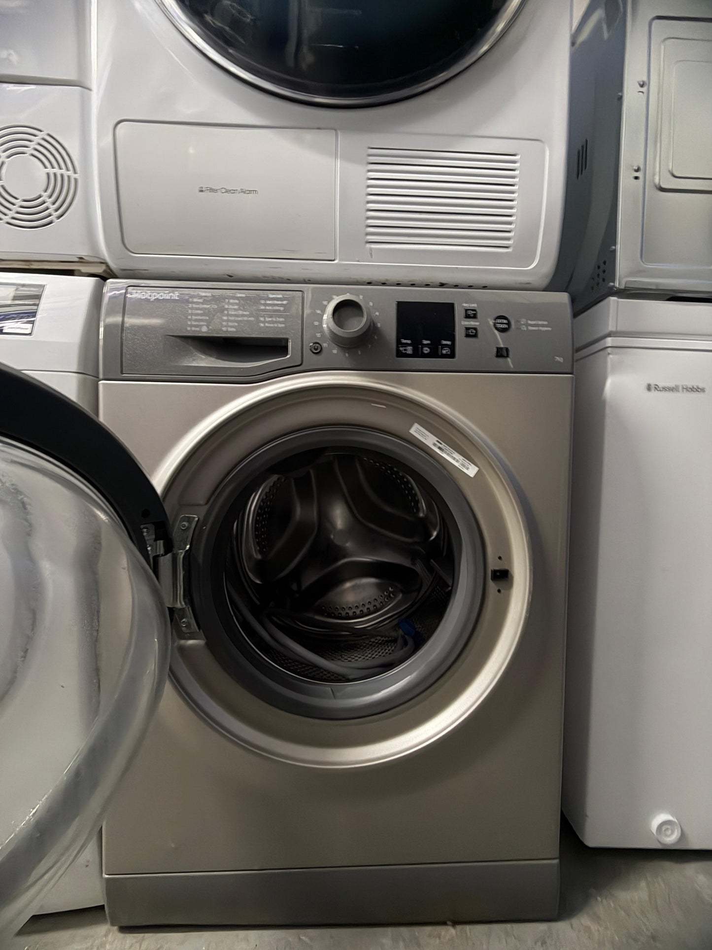 Refurbished Hotpoint NSWR843CGK 7 kg 1400 Spin Freestanding Washing Machine – Graphite
