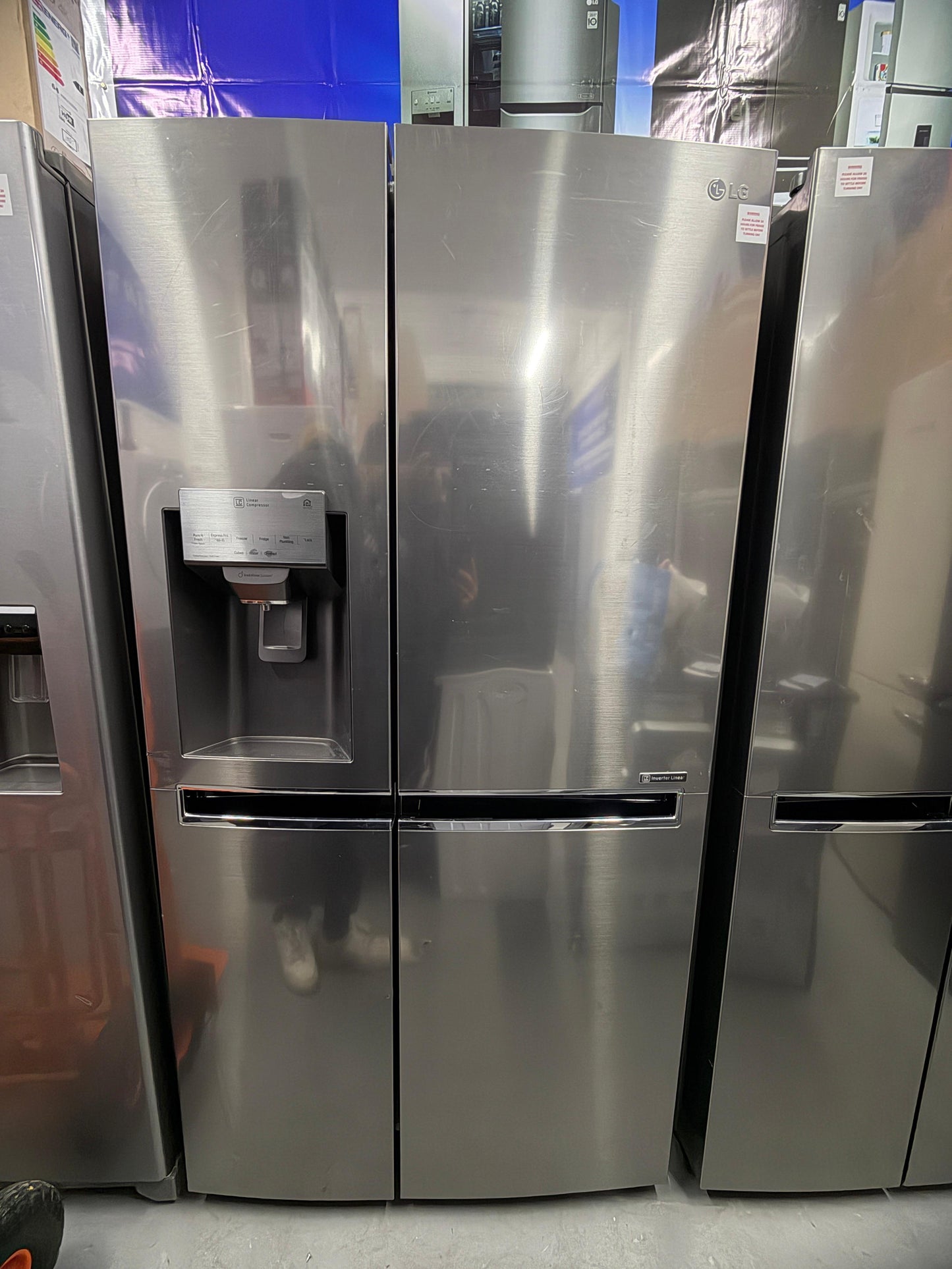 Refurbished LG GSL961PZBV 601L American-Style Fridge Freezer – Stainless Steel