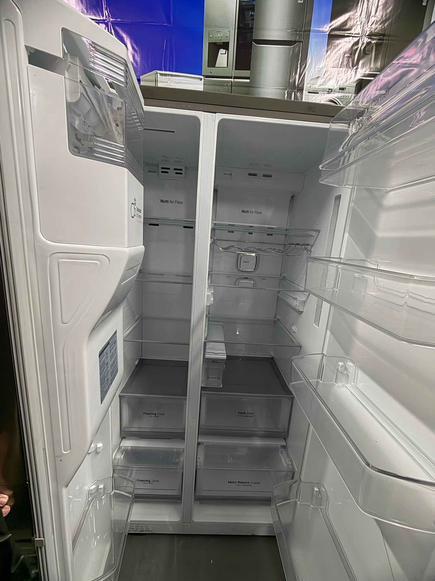 Refurbished LG GSL961PZBV 601L American-Style Fridge Freezer – Stainless Steel