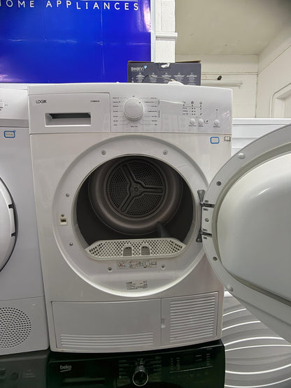Refurbished Logik LCD8W18 8 kg Condenser Tumble Dryer - White