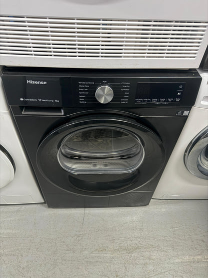 Hisense DH3S902BB3 9kg Heat Pump Tumble Dryer – Black – Factory Seconds