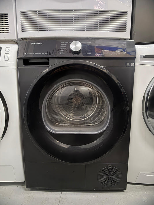Hisense DH3S902BB3 9kg Heat Pump Tumble Dryer – Black – Factory Seconds