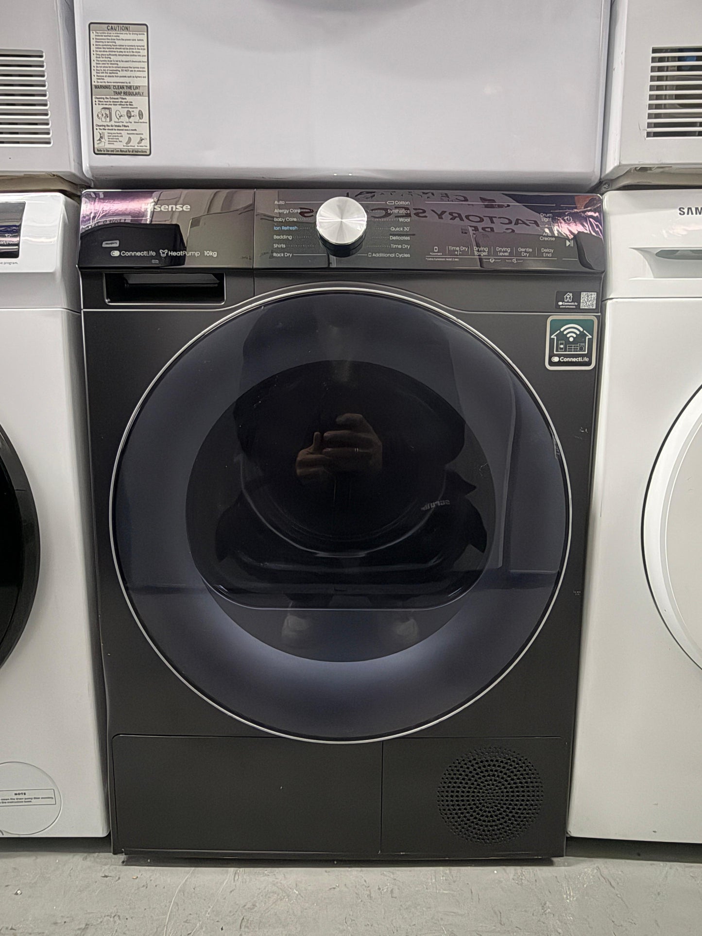 Hisense DH5S102BB 10kg Heat Pump Tumble Dryer – Black – Factory Seconds