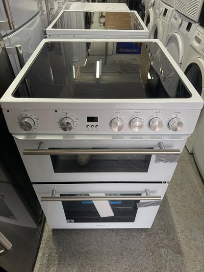 Hisense HDE3211BWUK 60cm Double Oven Electric Cooker – White – New Grade A