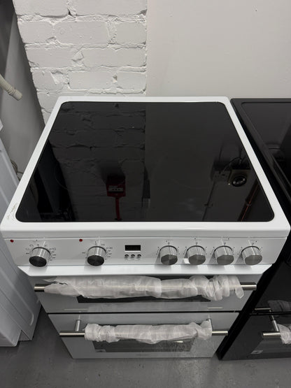 Hisense HDE3211BWUK 60cm Double Oven Electric Cooker – White – New Grade A