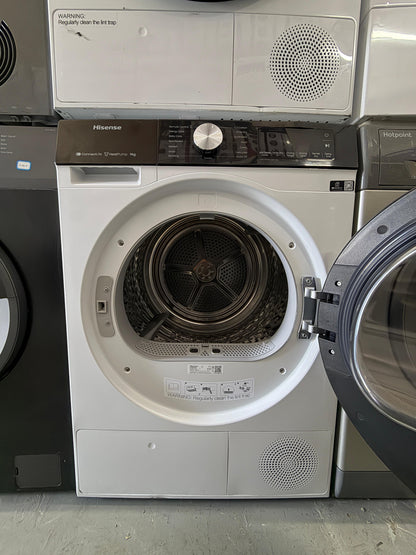 Refurbished Hisense DH3S902BW3 9kg Heat Pump Tumble Dryer - White - Grade A