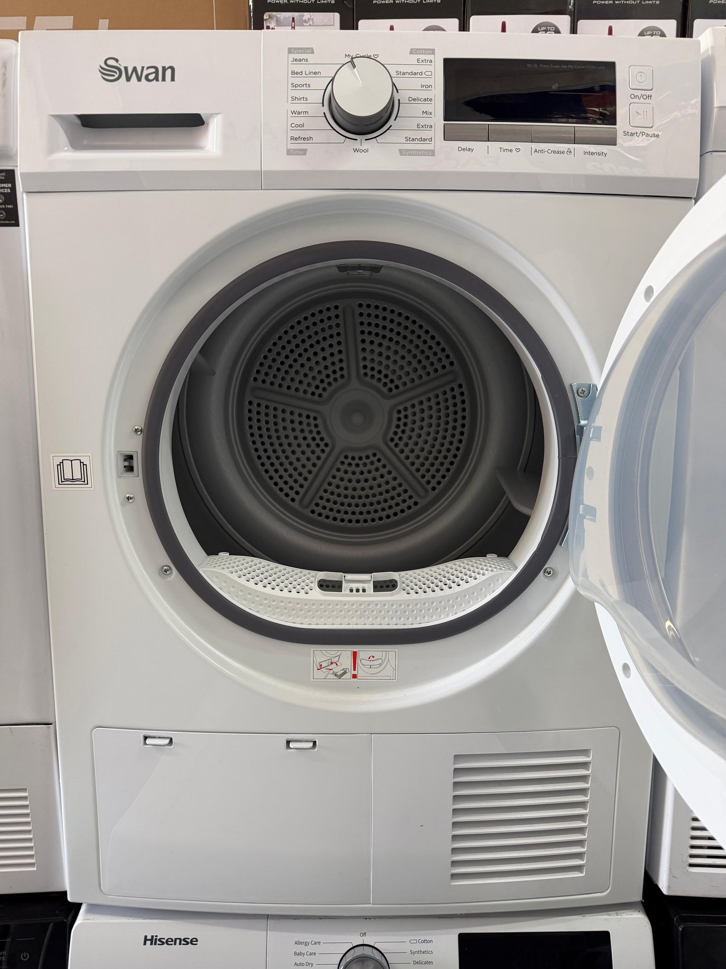 Refurbished Swan STC75110W 8kg Condenser Tumble Dryer - White