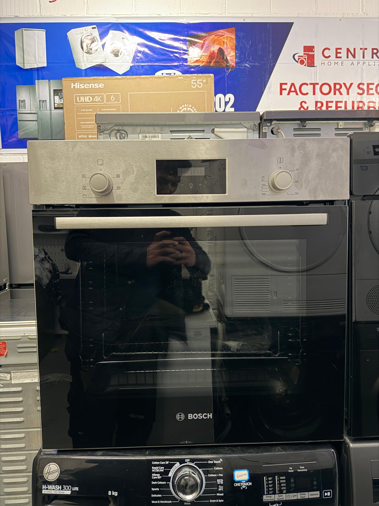 Bosch HHF113BR0B Series 2 60cm Built-in Electric Oven – Stainless Steel - New Grade A