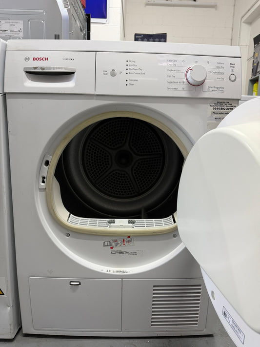 Refurbished Bosch WTW84161GB Tumble Dryer – 7kg, Heat Pump, White