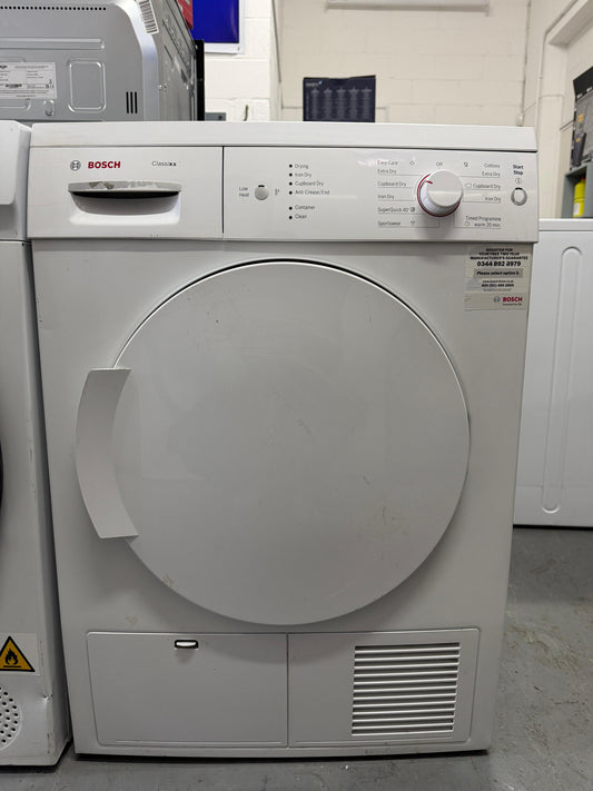 Refurbished Bosch WTW84161GB Tumble Dryer – 7kg, Heat Pump, White