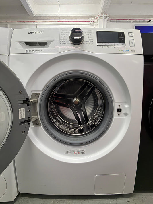 Refurbished Samsung WW90J5456MA 9 kg 1400 RPM Ecobubble Washing Machine