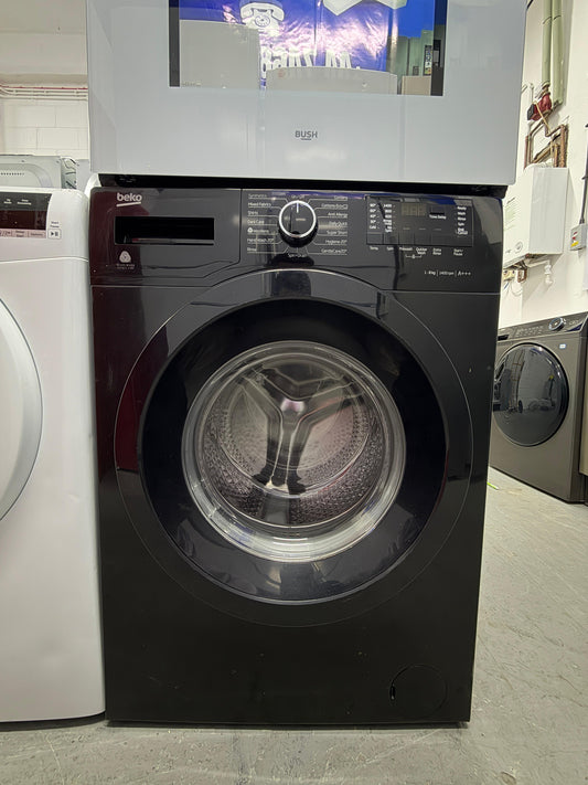 Refurbished Beko WX842430B 8 kg 1400 RPM A+++ Washing Machine - Black