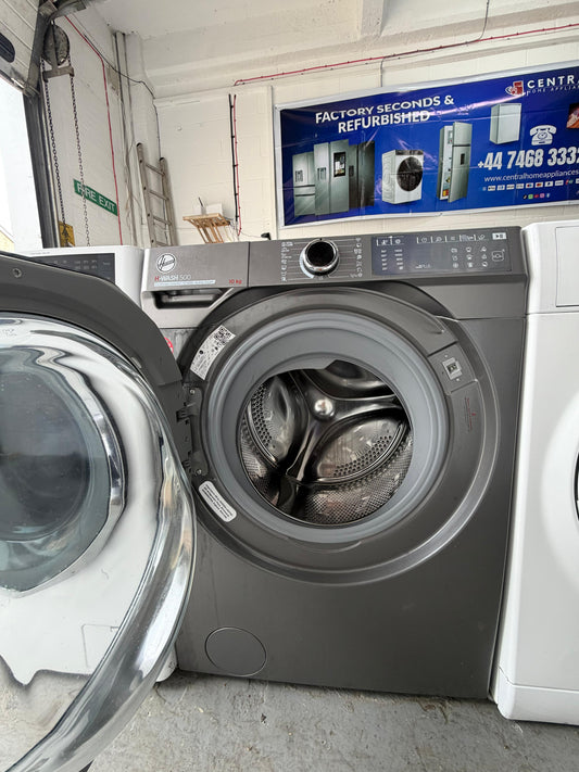 Refurbished Hoover HWB410AMBC 10 kg 1400 RPM Washing Machine - Black