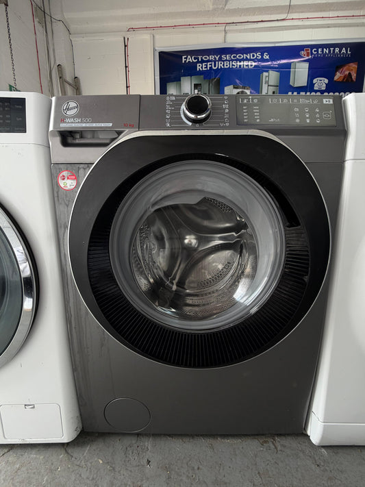 Refurbished Hoover HWB410AMBC 10 kg 1400 RPM Washing Machine - Black