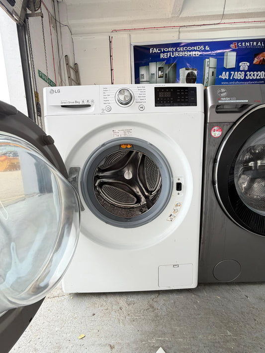 Refurbished LG FH4U2TDN2W 8 kg 1400 RPM TurboWash Washing Machine - White