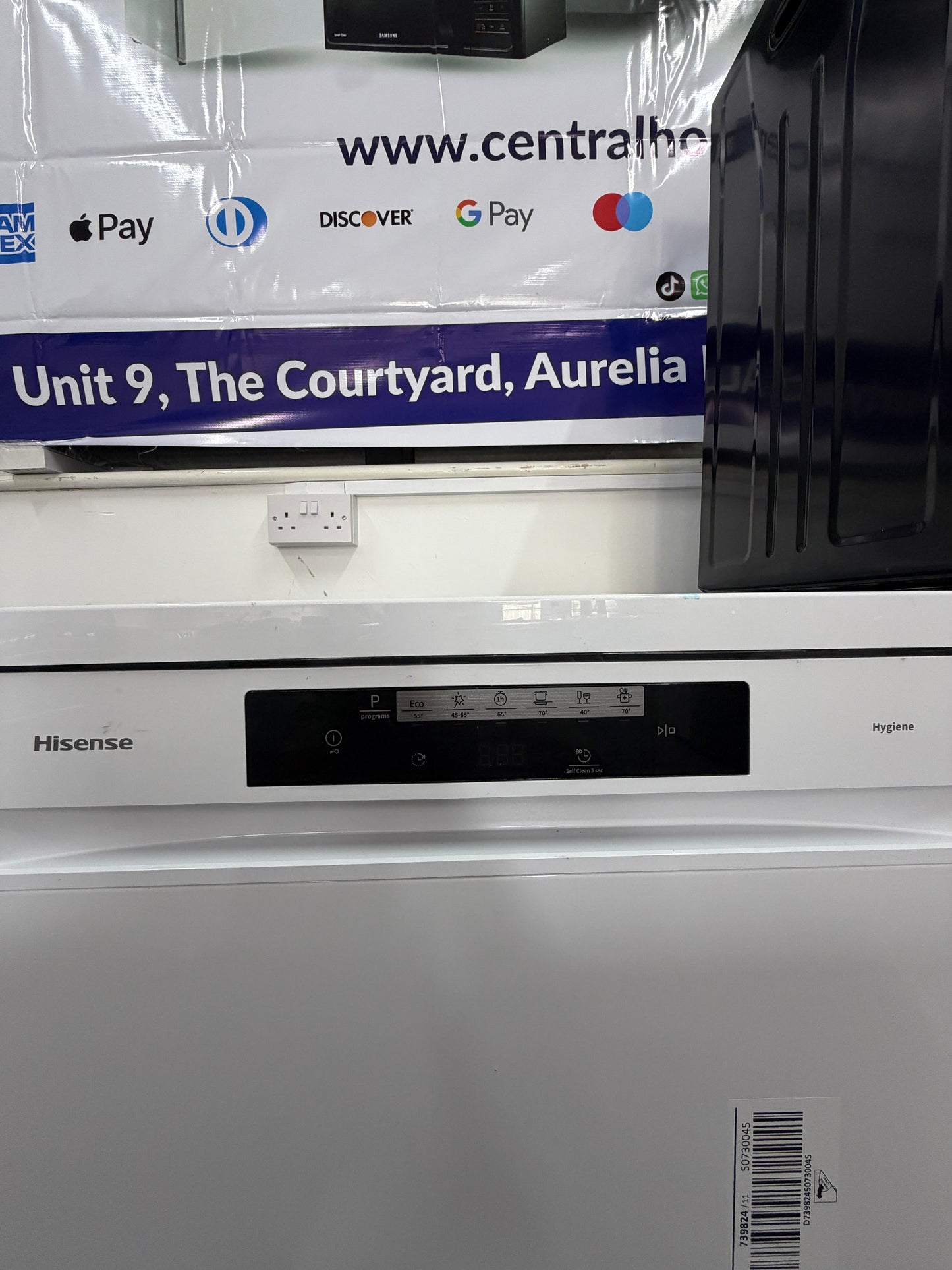 Hisense HS643D60WUK 60cm Freestanding Dishwasher - White - Unused Grade A
