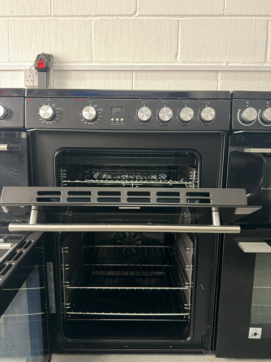 Hisense HDE3211BBUK 60cm Electric Cooker with Double Oven & Ceramic Hob - Black - Unused Grade A