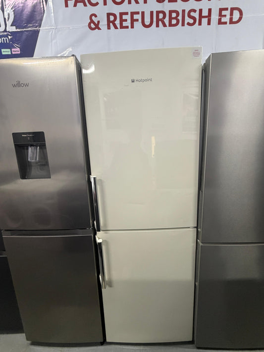 Refurbished Hotpoint LEC07FF Frost Free Fridge Freezer - Cream