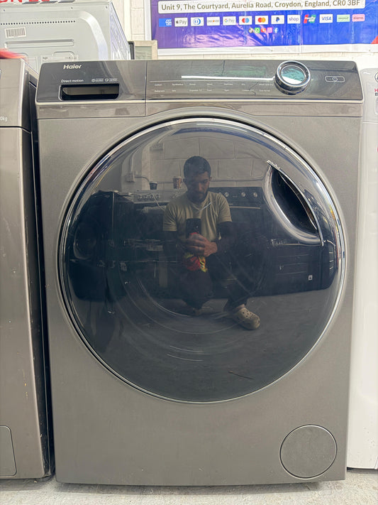 Refurbished Haier HWD80-B14979S 8kg / 5kg Washer Dryer - Graphite