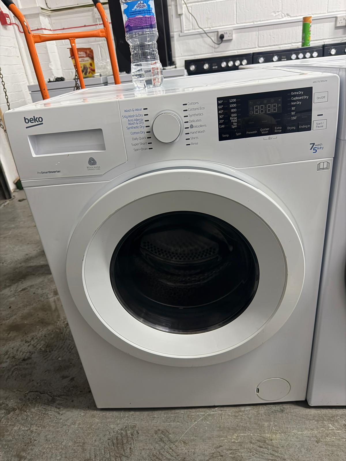 Refurbished Beko WDC7523002W 7kg / 5kg Washer Dryer - White