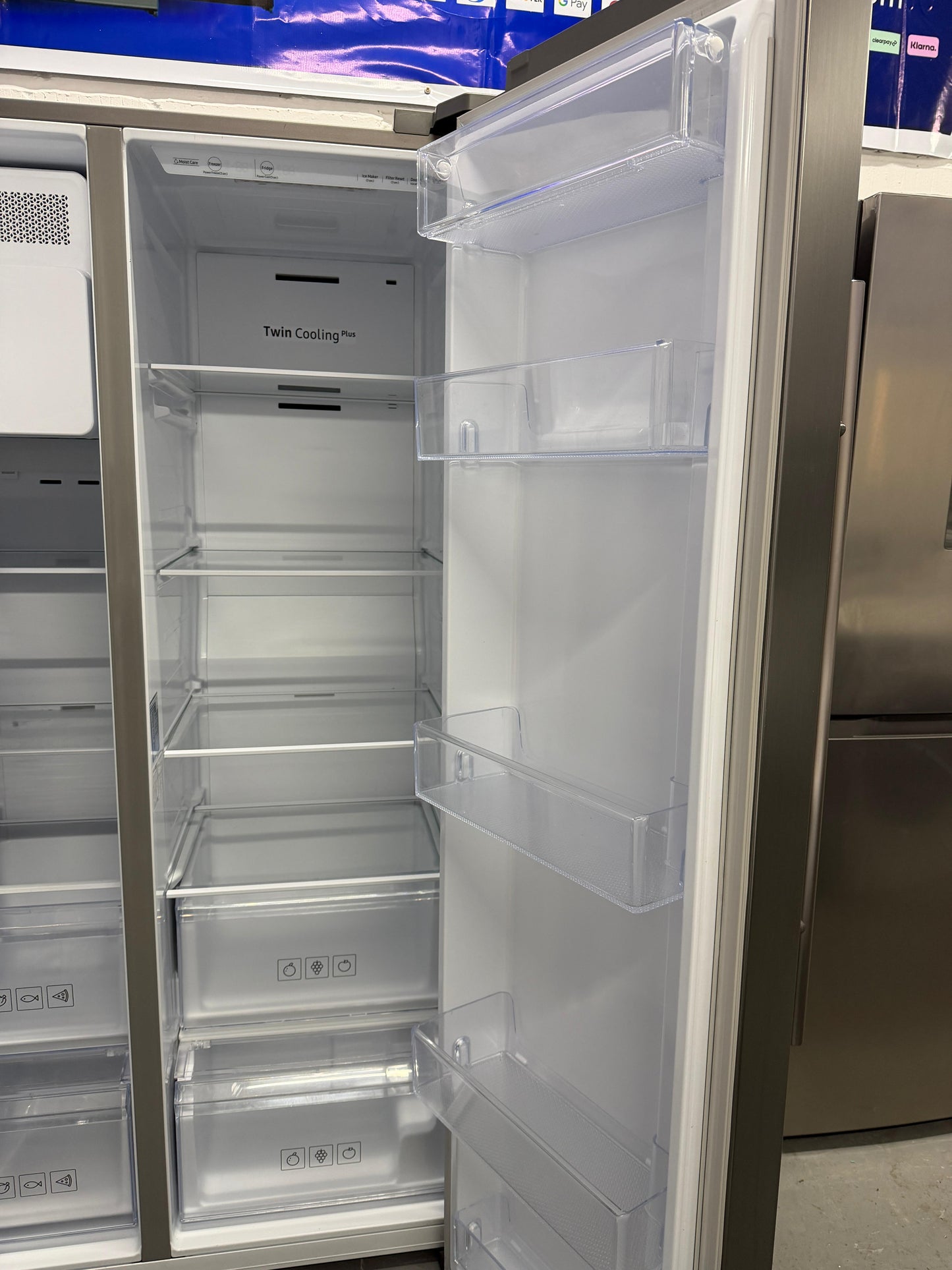Refurbished Samsung RS67N8210S9 609 L American Fridge Freezer with Water & Ice Dispenser - Stainless Steel