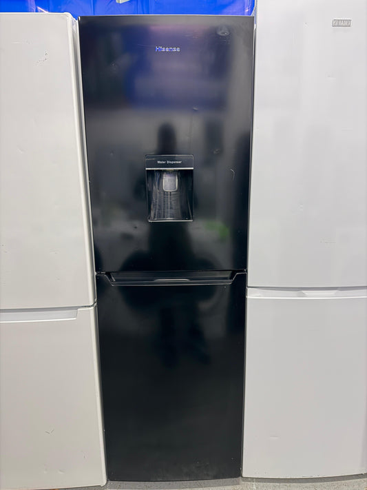 Refurbished Hisense RB320D4WB1 50/50 Fridge Freezer with Water Dispenser - Black