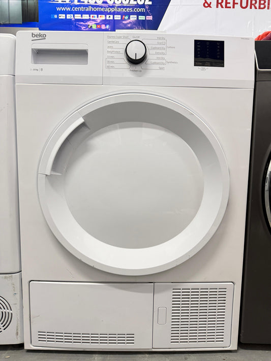 Refurbished Beko DTBC10001W 10kg Condenser Tumble Dryer - White