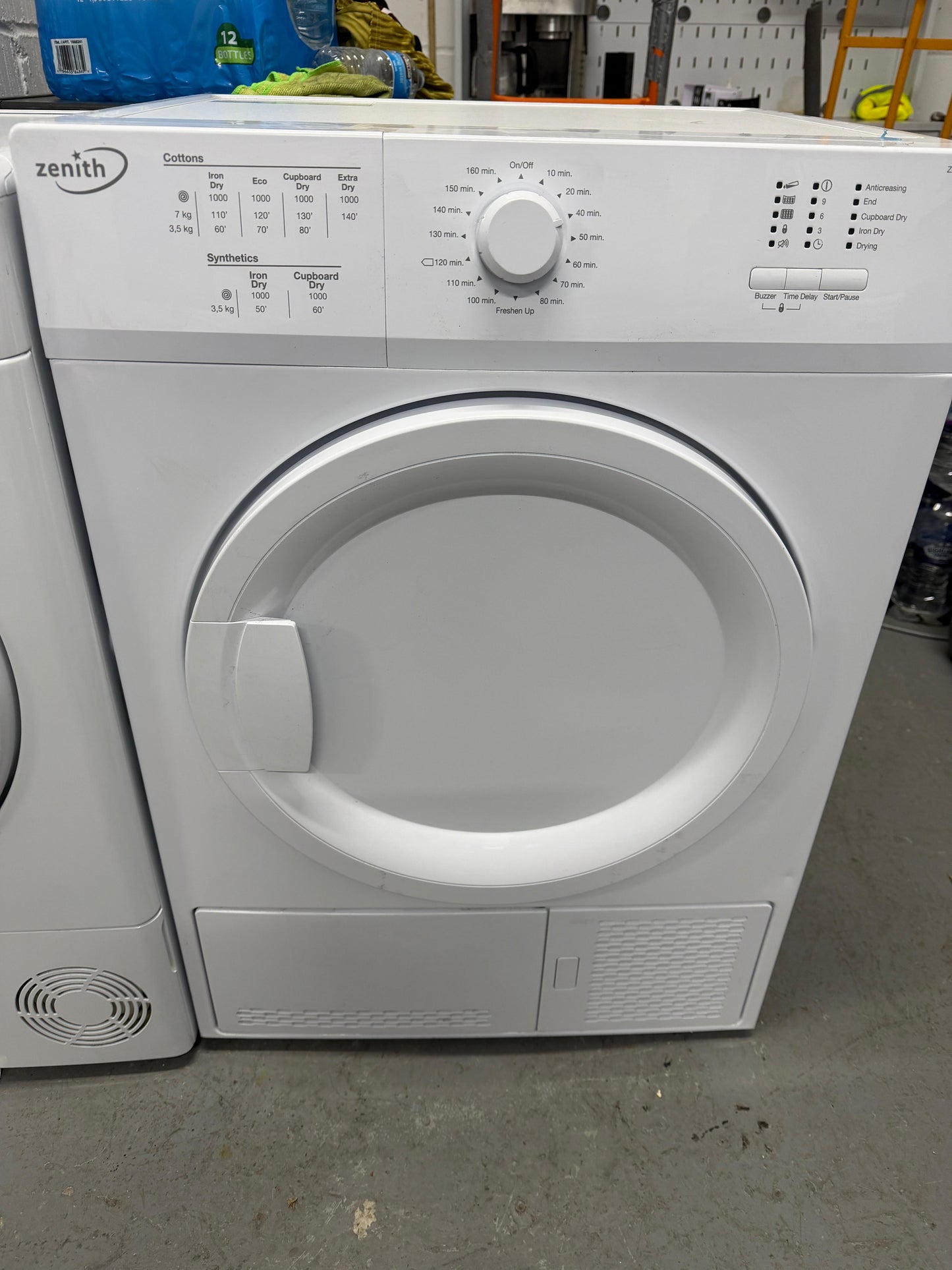 Refurbished Zenith ZDCT700W 7kg Condenser Tumble Dryer - White