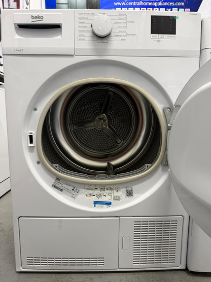 Refurbished Beko DTLCE80041W 8kg Condenser Tumble Dryer - White - Grade A