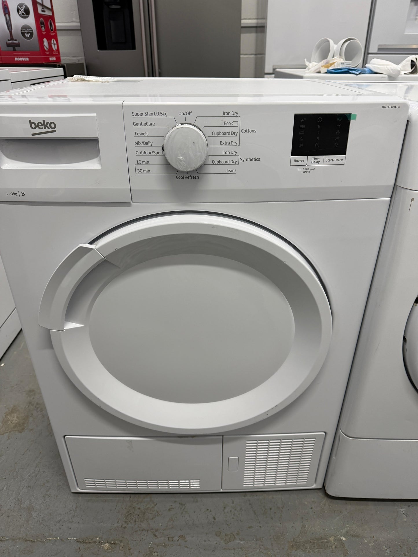 Refurbished Beko DTLCE80041W 8kg Condenser Tumble Dryer - White - Grade A