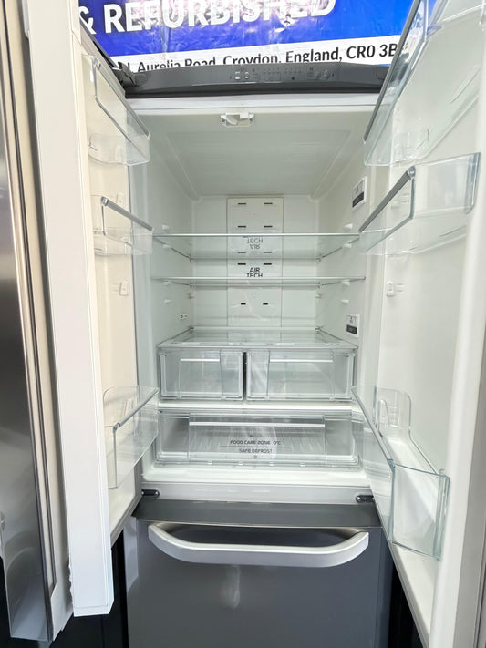 Refurbished Hotpoint FFU3DX 450 L Frost Free Fridge Freezer - Stainless Steel