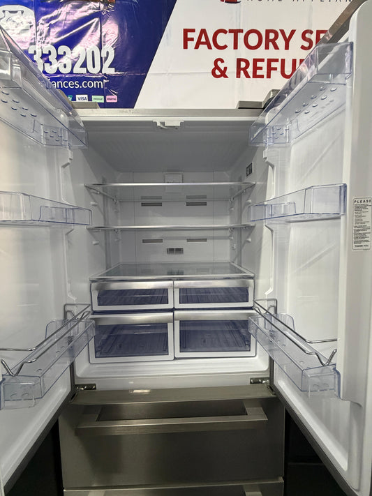 Refurbished Beko GNE60520X 605 L American Style Frost Free Fridge Freezer - Stainless Steel