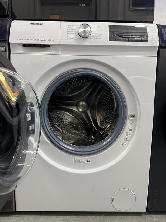 Hisense WDQA1014EVJM 10kg wash / 6kg dry Washer Dryer - White - Unused Grade A