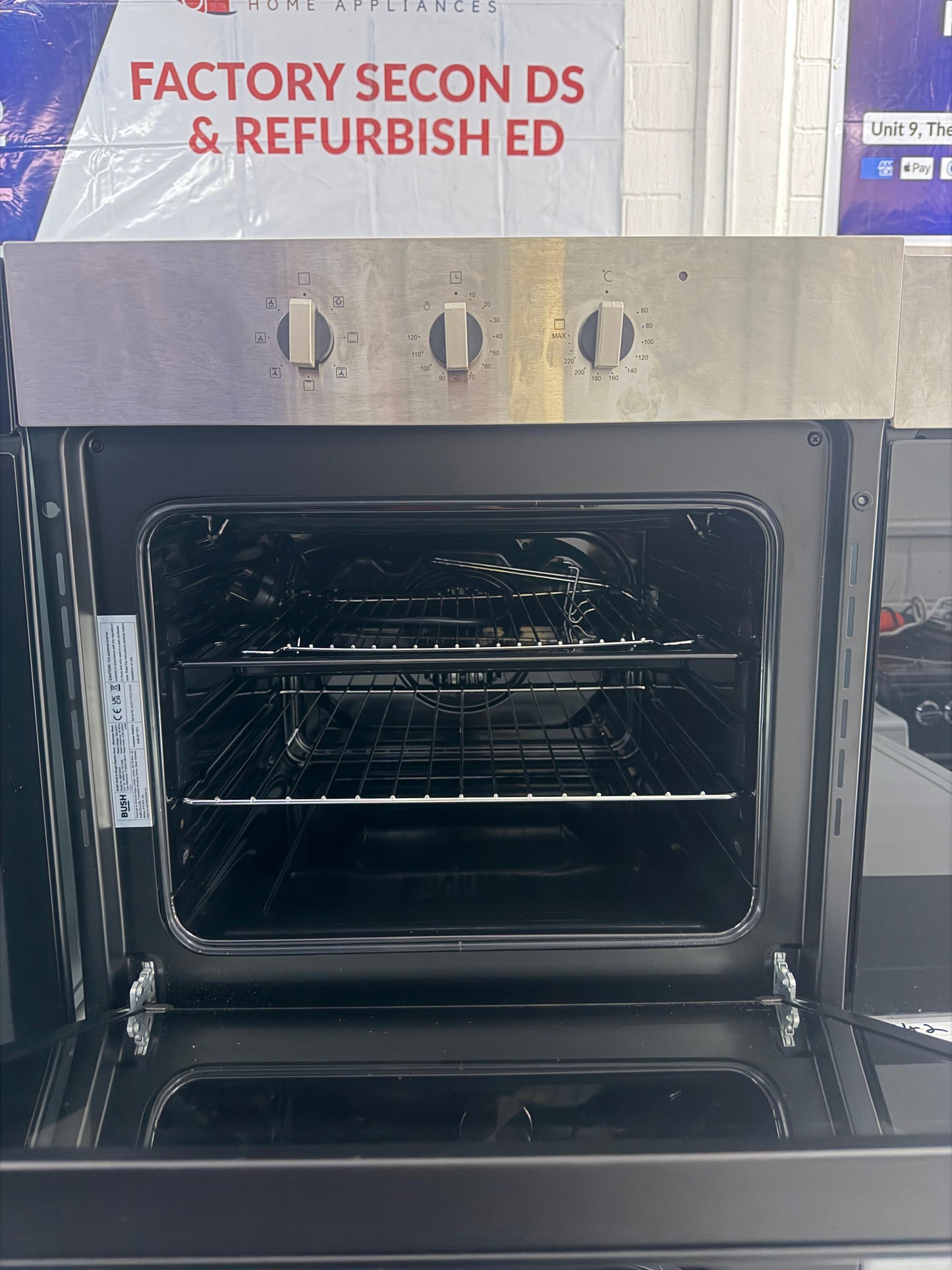 Bush BIBFOSAX Built-In Electric Single Oven - Stainless Steel - Unused Grade A