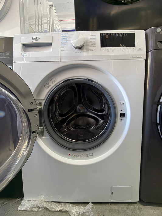 Refurbished Beko WDL854431W 8kg/5kg 1400 Spin Washer Dryer - White - Grade A