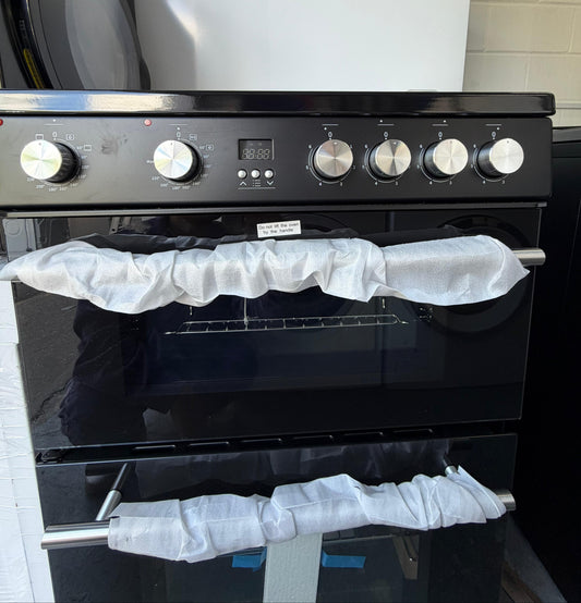 Refurbished Hisense HDE3211BBUK 60cm Electric Cooker With Ceramic Hob - Black