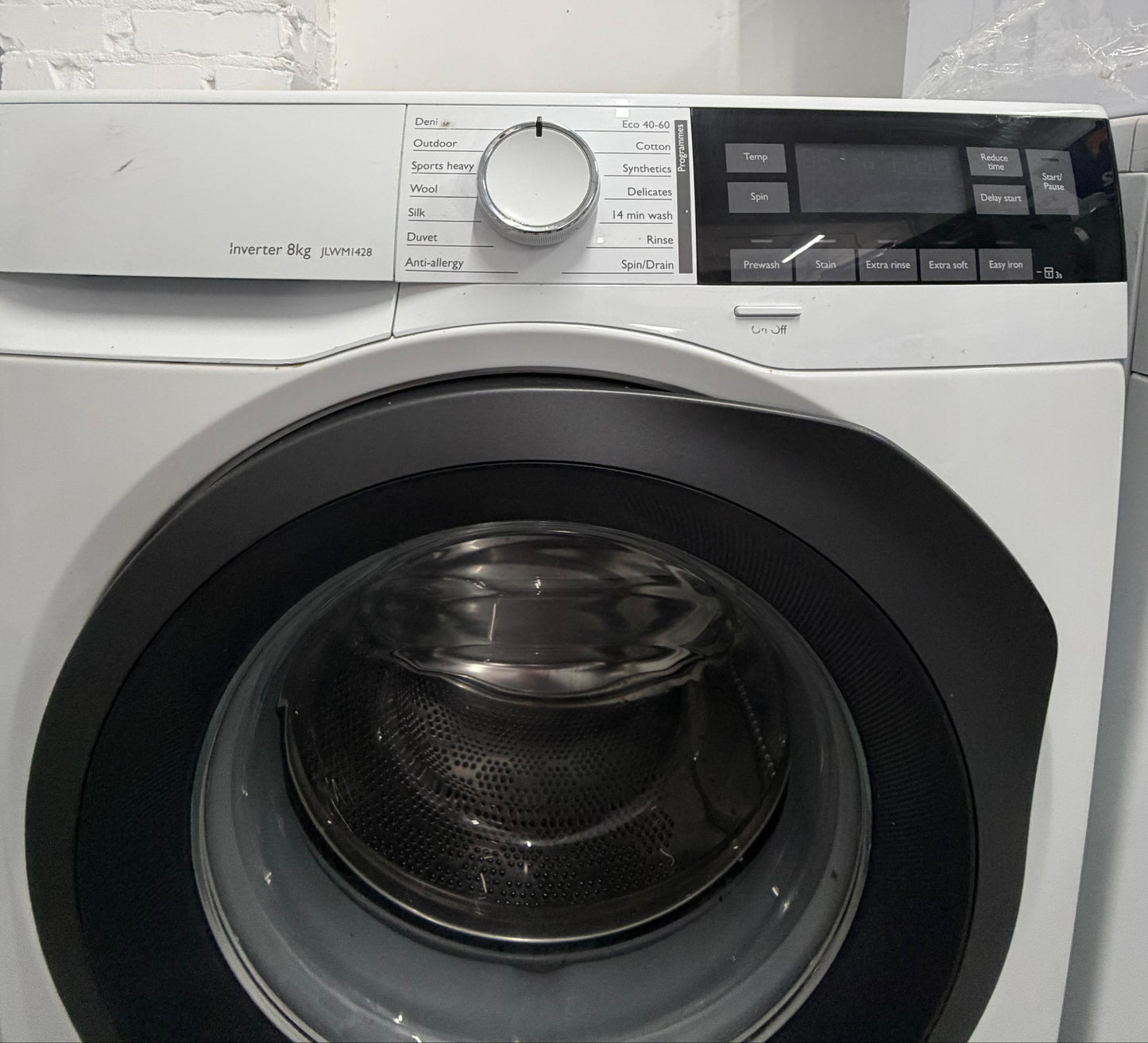 Refurbished John Lewis JLWM1428 8kg 1400 Spin Washing Machine - White