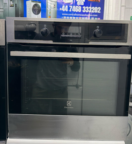 Refurbished Electrolux EOC5651CAX Built-In Pyrolytic Single Electric Oven - Stainless Steel