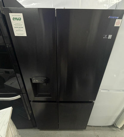 Hisense RS818N4TFE 632 L Frost Free American Fridge Freezer - Black Stainless Steel - Unused Grade A