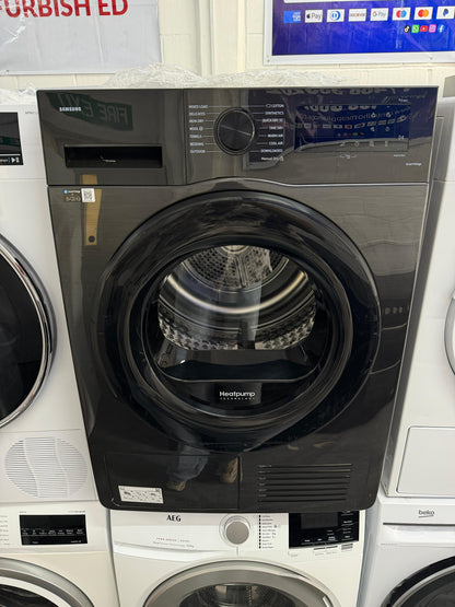 Refurbished Samsung DV80CGC0B0AE 8kg Heat Pump Tumble Dryer - Black