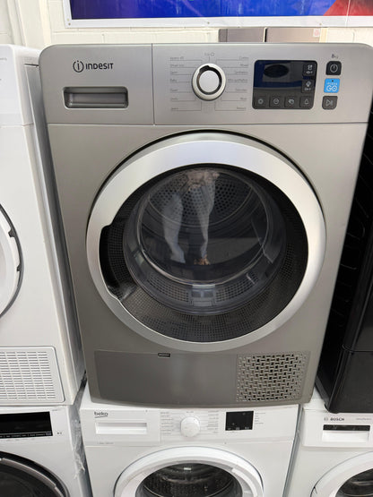 Refurbished Indesit YTM1182SSX 8kg Heat Pump Tumble Dryer - Silver