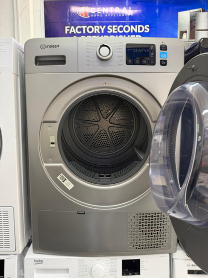 Refurbished Indesit YTM1182SSX 8kg Heat Pump Tumble Dryer - Silver