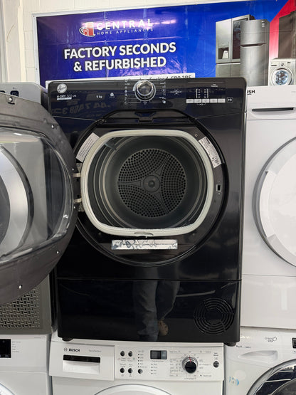 Refurbished Hoover HLEC9DGB-80 9kg Condenser Tumble Dryer - Black