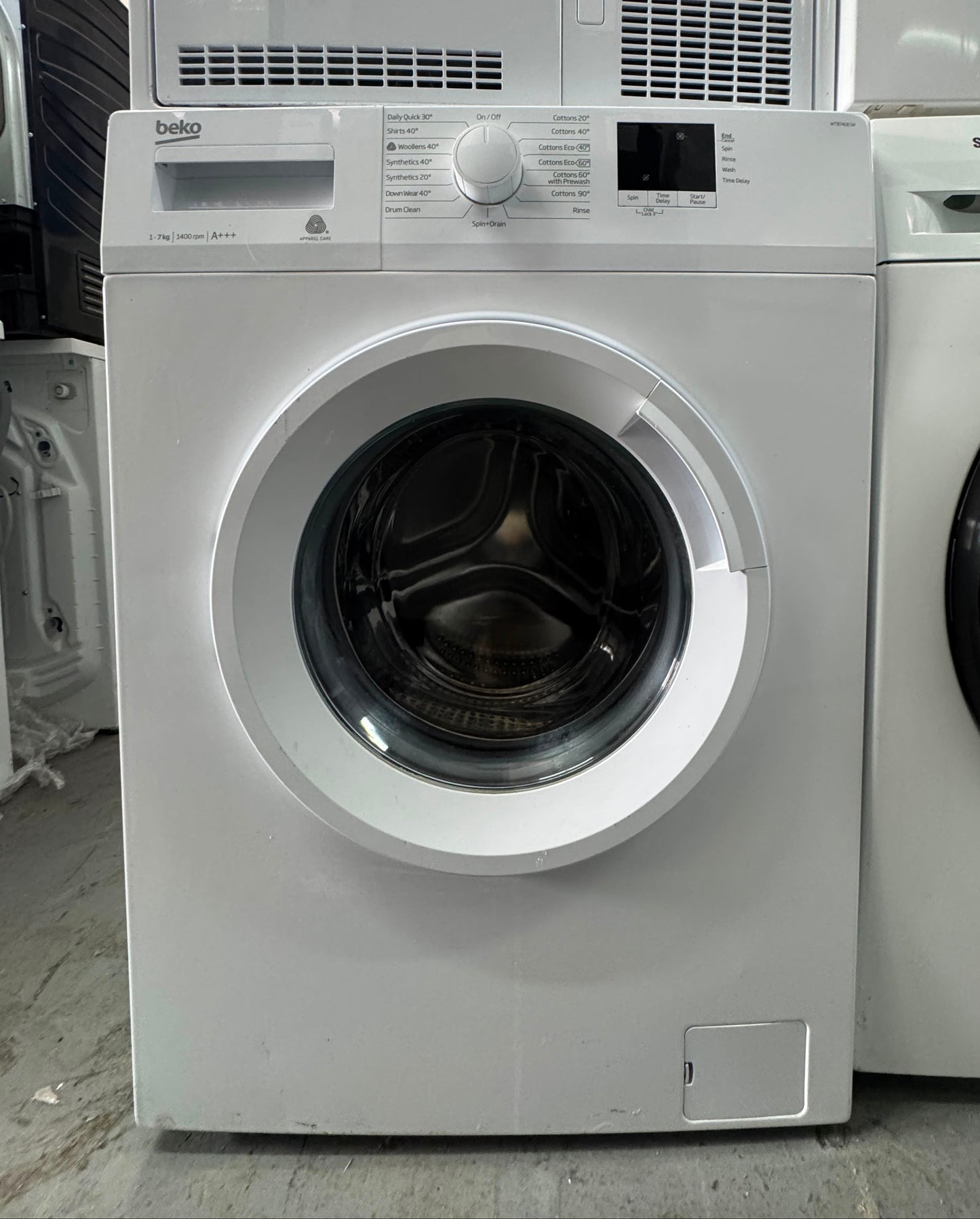 Refurbished Beko WTB740E1W 7kg 1400 Spin Washing Machine - White