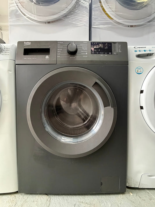 Refurbished Beko WTB1041R2 10kg 1400 Spin Washing Machine - Black