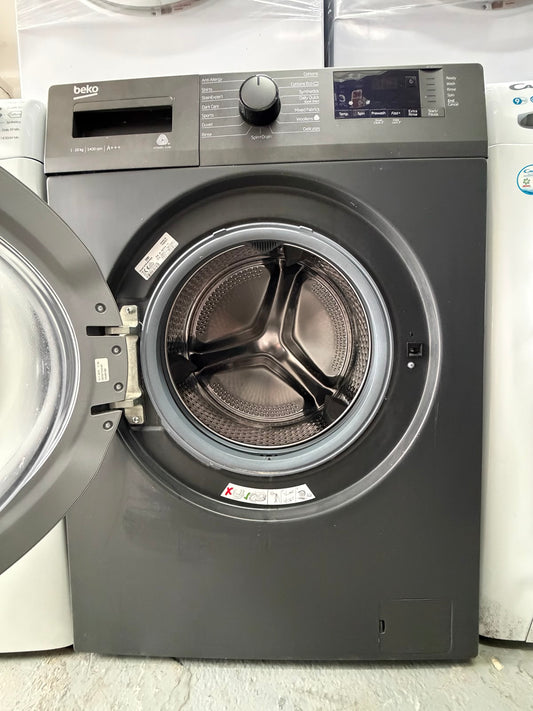 Refurbished Beko WTB1041R2 10kg 1400 Spin Washing Machine - Black