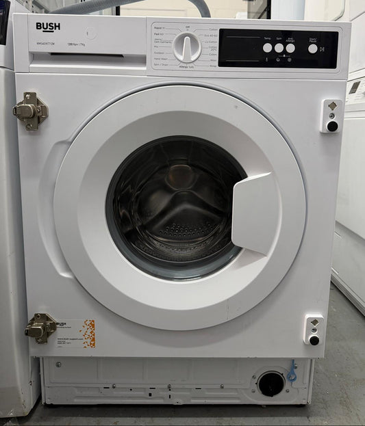 Refurbished Bush WMSAEINT712W 7Kg 1200RPM Integrated Washing Machine – White