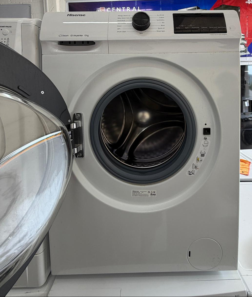 Refurbished Hisense WFQP6012EVM 6kg 1200 Spin Washing Machine - White