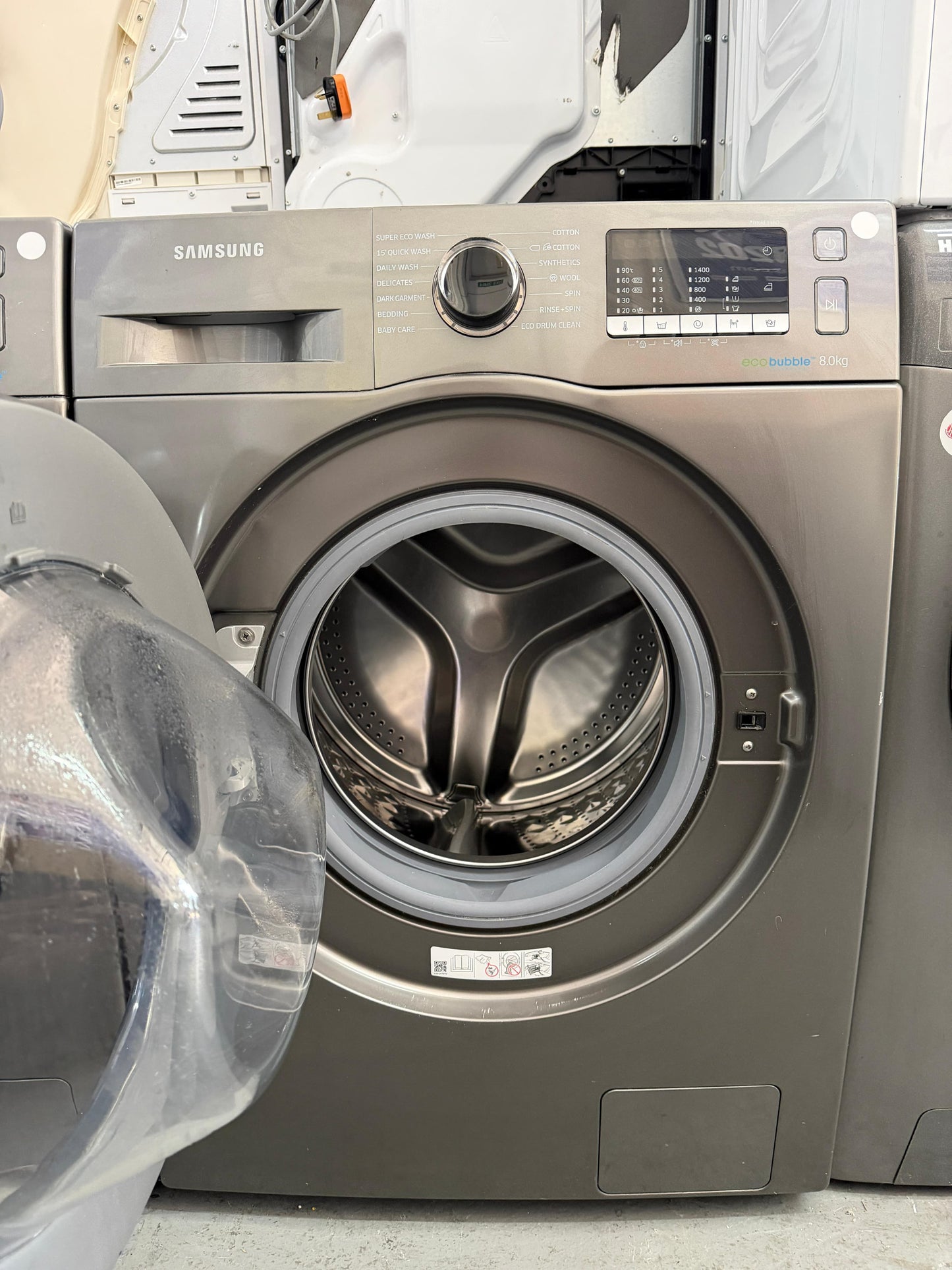 Refurbished Samsung WW80J5555FX 8Kg 1400RPM Washing Machine – Silver