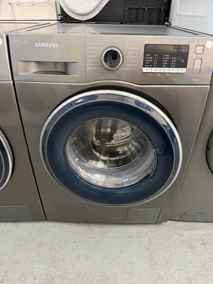 Refurbished Samsung WW80J5555FX 8Kg 1400RPM Washing Machine – Silver